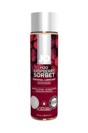 Вкусовой лубрикант "Малиновый сорбет" / JO Flavored Raspberry Sorbet 4oz - 120 мл.