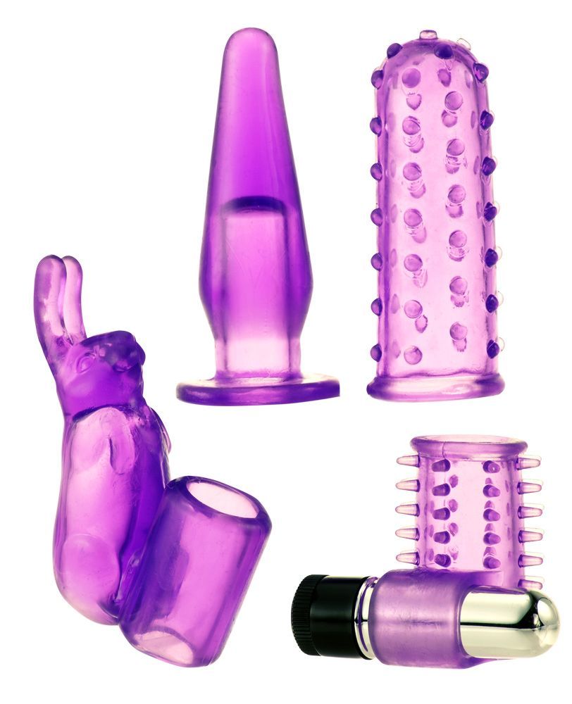 Вибромассажер для пар в наборе с насадками Me You Us  Foreplay Couples Kit