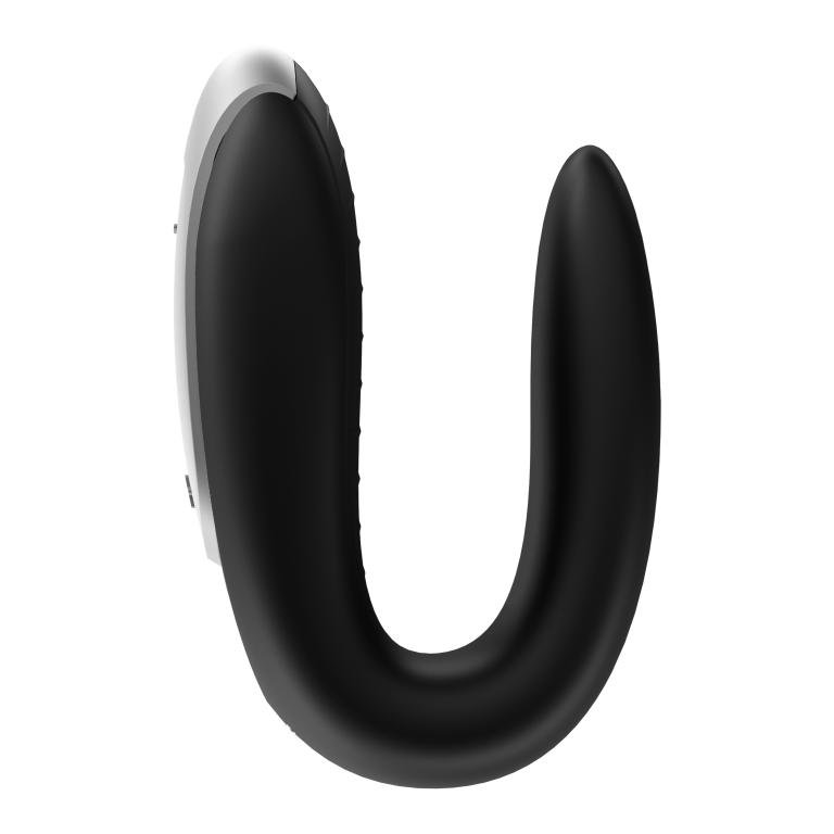 Парный вибратор Satisfyer Double Fun с возможностью управления через пульт и приложение (черный)