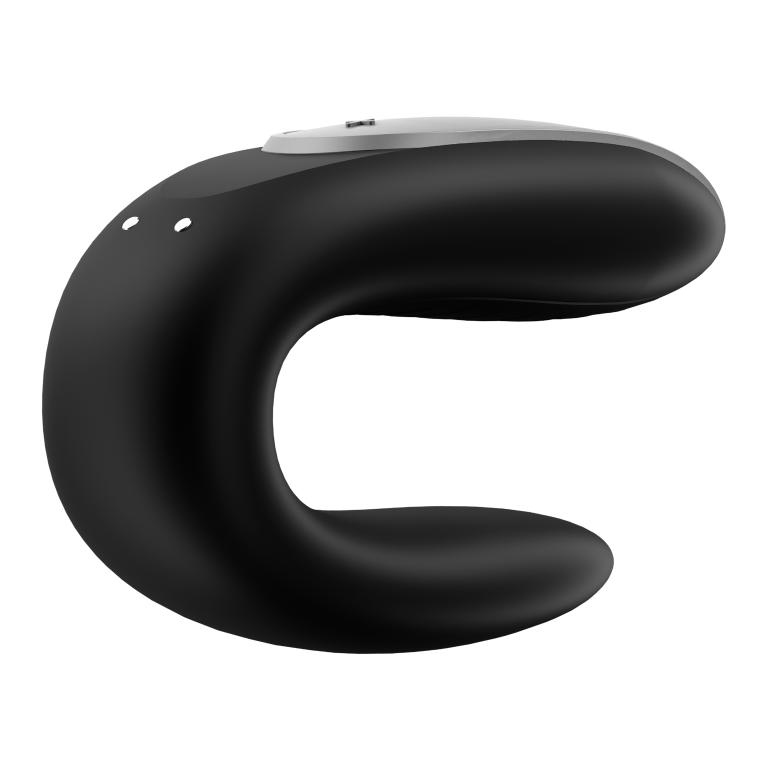 Парный вибратор Satisfyer Double Fun с возможностью управления через пульт и приложение (черный)
