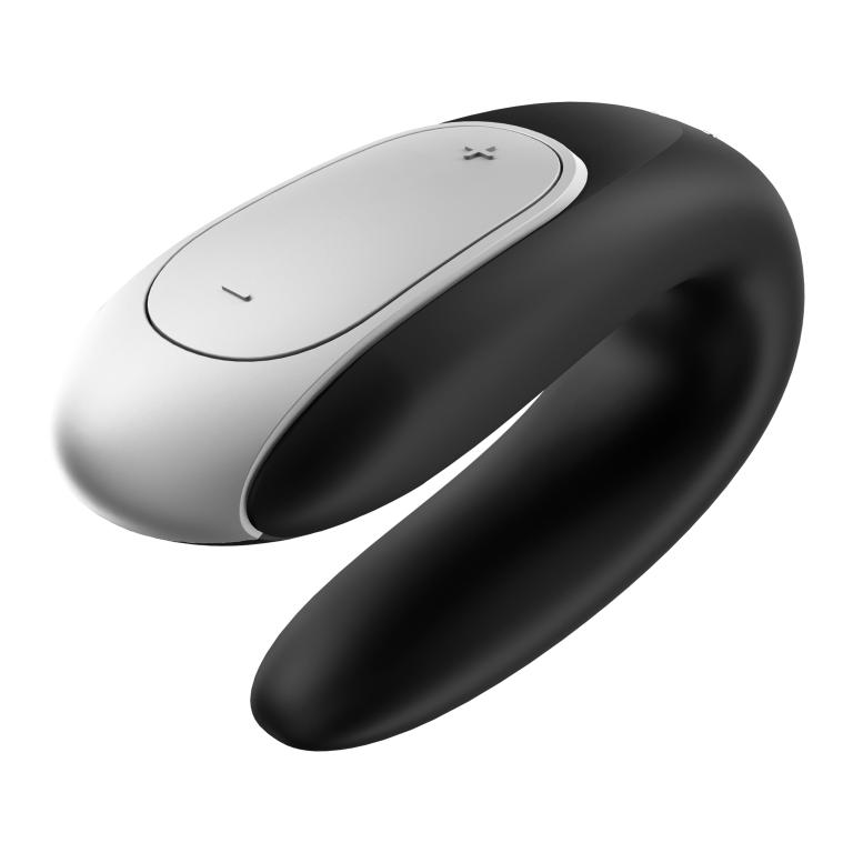 Парный вибратор Satisfyer Double Fun с возможностью управления через пульт и приложение (черный)