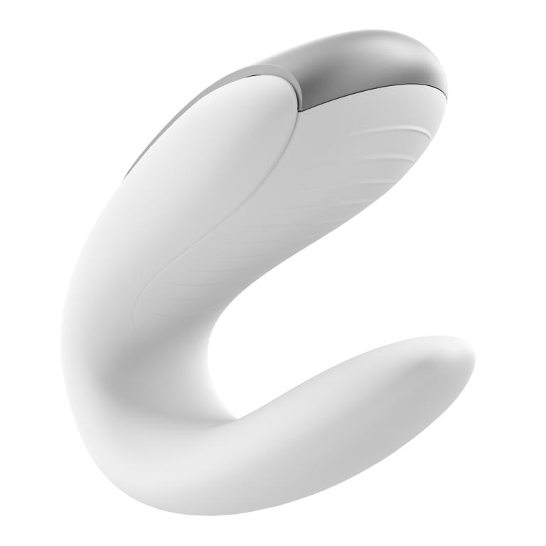 Парный вибратор Satisfyer Double Fun с возможностью управления через пульт и приложение (белый)