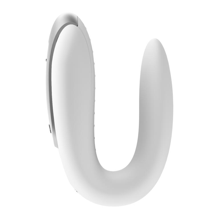 Парный вибратор Satisfyer Double Fun с возможностью управления через пульт и приложение (белый)
