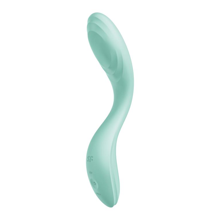 Вибромассажер Satisfyer Rrrolling Pleasure с движущимся шариком для стимуляции точки G (ментоловый)
