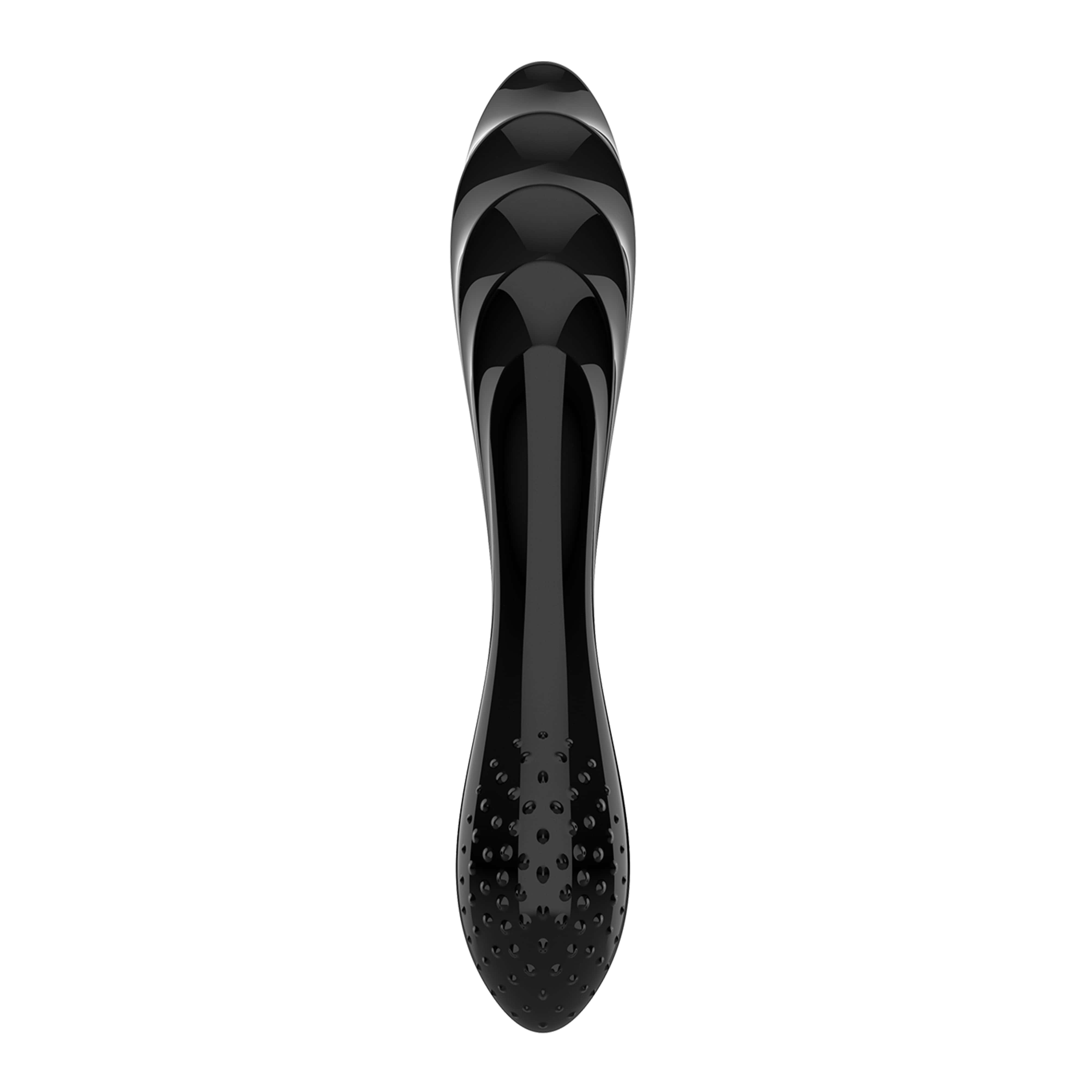 Двухсторонний стеклянный стимулятор Satisfyer Dazzling Crystal 11 (черный)