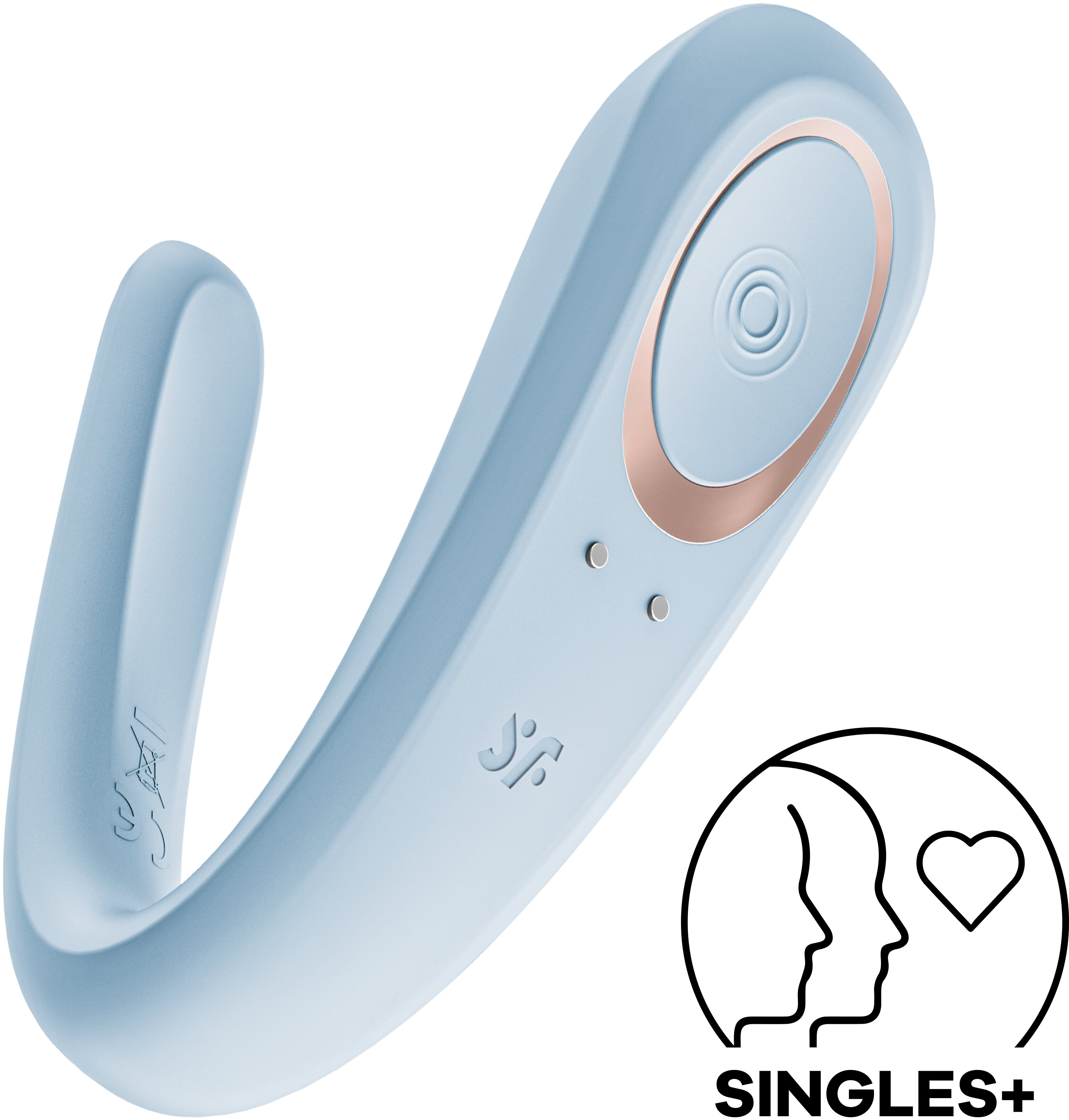 Вибромассажер для пар Satisfyer Double Classic (голубой)