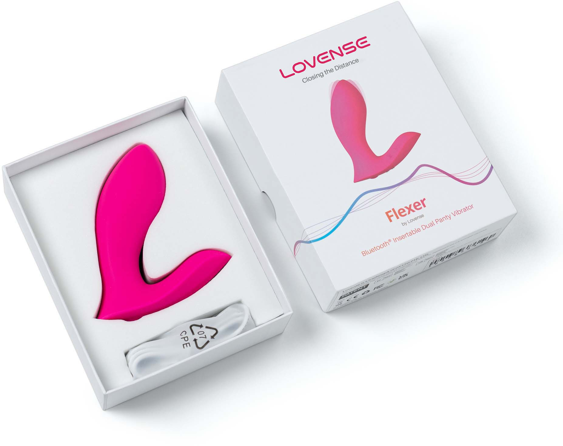 Вибромассажер LOVENSE Flexer для трусиков, розовый