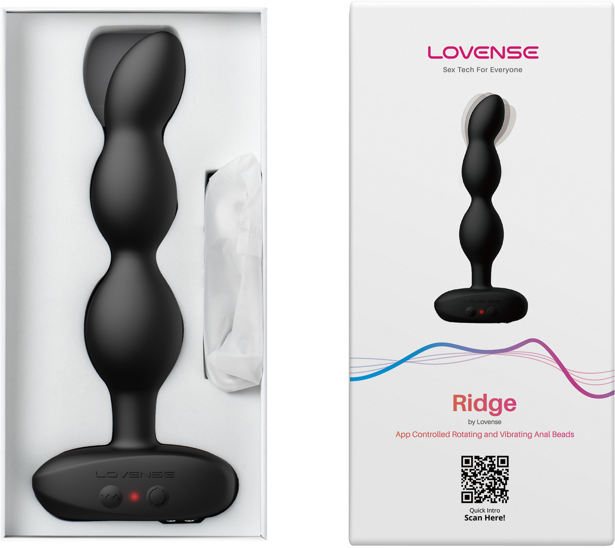 Анальный стимулятор LOVENSE Ridge, черный