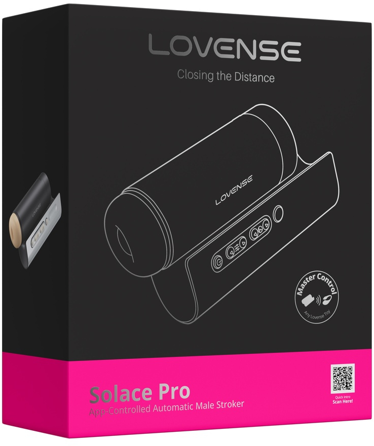 Мастурбатор нереалистичный LOVENSE Solace Pro Male, черный