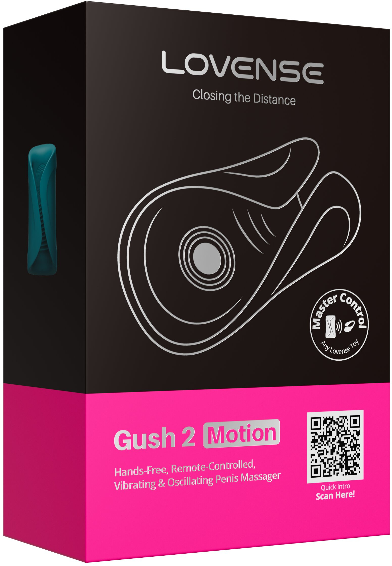 Мастурбатор нереалистичный LOVENSE Gush 2 Motion, бирюзовый