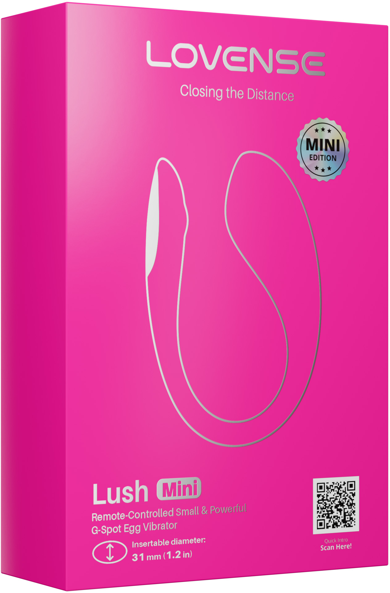 Виброяйцо LOVENSE Lush Mini, розовый