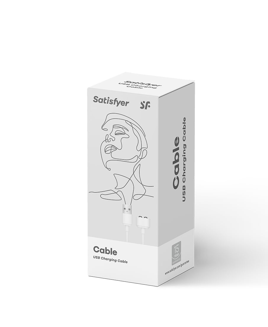 Кабель для зарядки для вибромассажеров Satisfyer USB Charging Cable white (boxed)