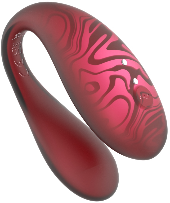 Парный вибромассажер TWIN+, Red с пультом дистанционного управления и управлением через приложение.