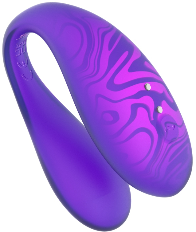 Парный вибромассажер TWIN+,Purple с пультом дистанционного управления и управлением через приложение