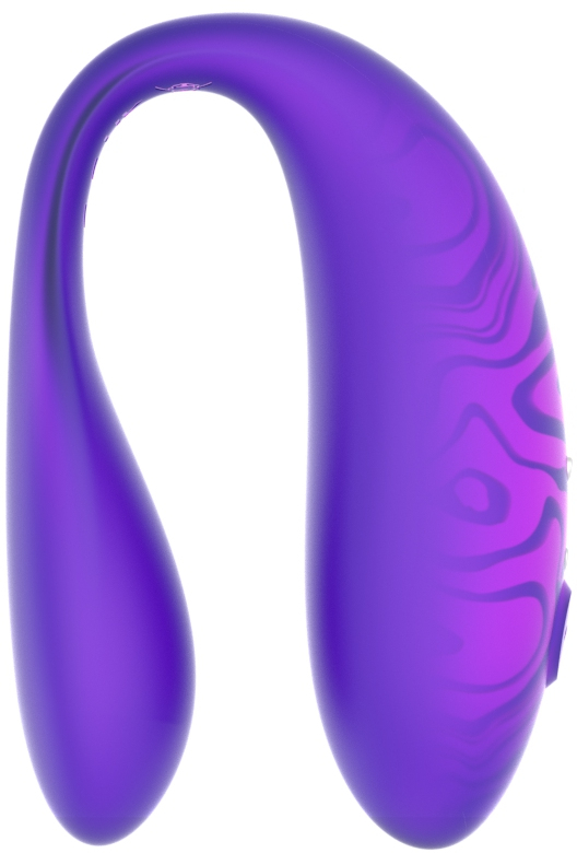 Парный вибромассажер TWIN+,Purple с пультом дистанционного управления и управлением через приложение