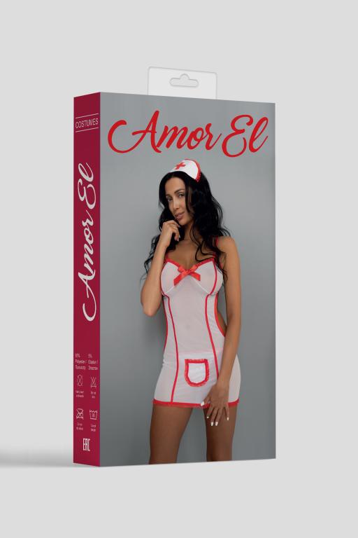 Эротический игровой костюм "Сексуальная медсестричка" L-XL