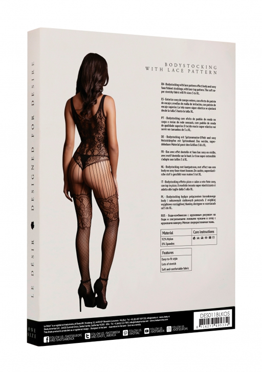 Кетсьюит (боди-комбинезон) Lace and Fishnet Bodystocking