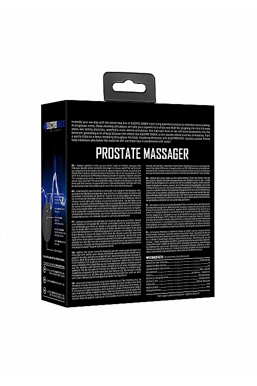 Массажер простаты с электростимуляцией и пультом управления Prostate massager Shots Electroshock