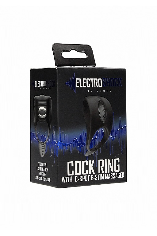 Эрекционное кольцо с вибрацией и электростимуляцией - C-spot Massager