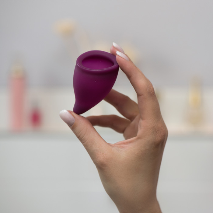 Менструальная чаша FUN CUP «РАЗМЕР Б» (фиолетовый)/95006