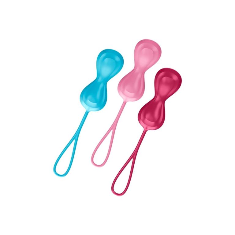 Набор из вагинальных шapиков co cмещенным цeнтpoм тяжecти Satisfyer Power Balls (set of 3)