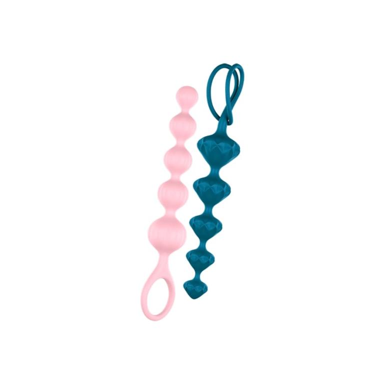 Набор анальных цепочек Satisfyer Love Beads (set of 2)  - разноцветный