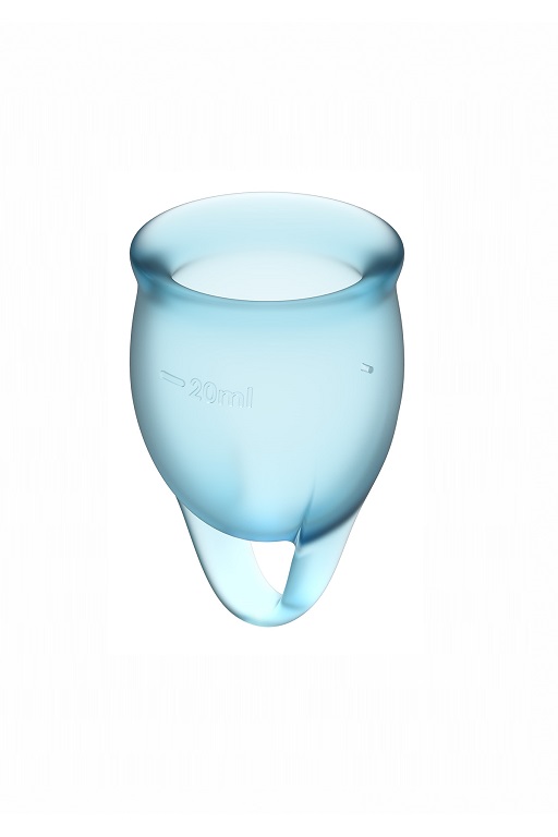 Набор менструальных чаш Satisfyer Feel confident Menstrual Cup (light blue)