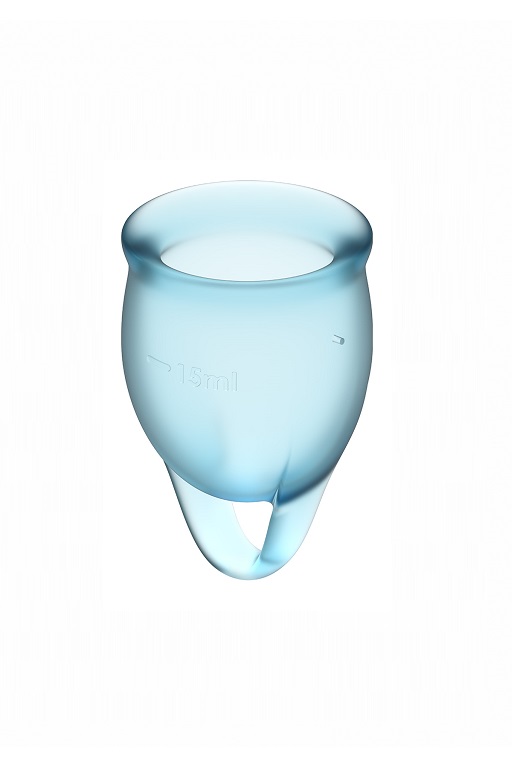 Набор менструальных чаш Satisfyer Feel confident Menstrual Cup (light blue)