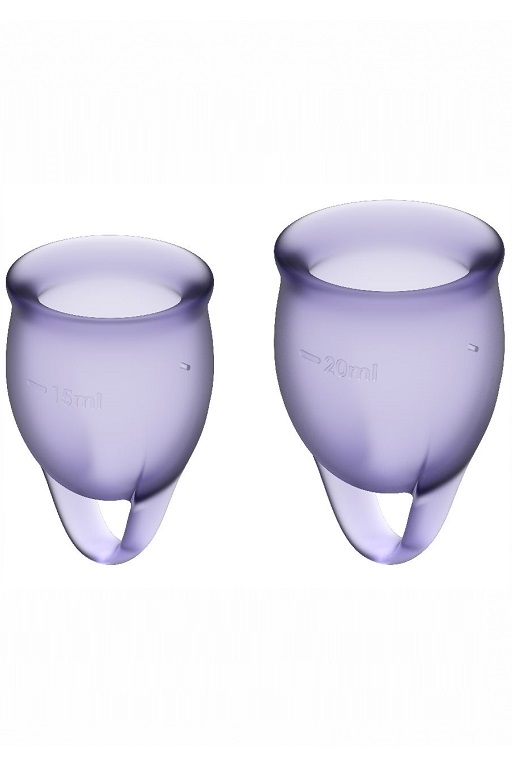 Набор менструальных чаш Satisfyer Feel confident Menstrual Cup (Lila)