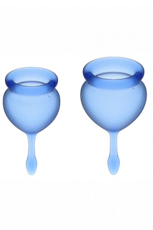 Набор менструальных чаш Satisfyer Feel good Menstrual Cup (dark blue)