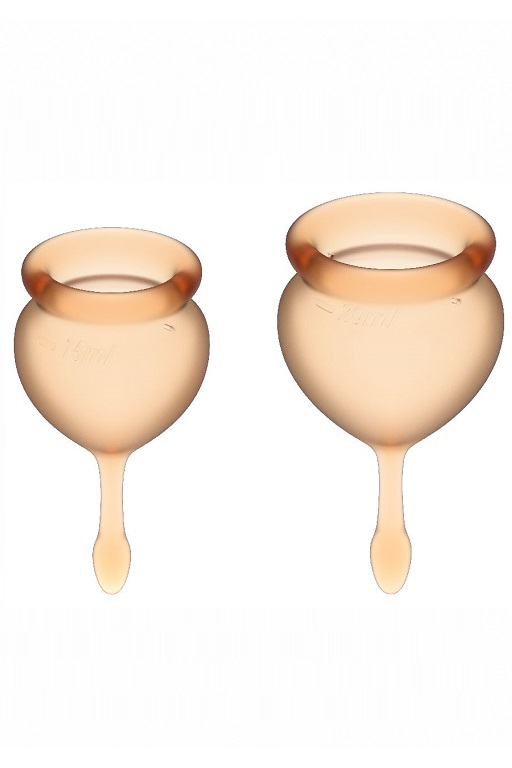 Набор менструальных чаш Satisfyer Feel good Menstrual Cup (orange)
