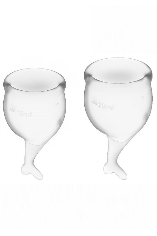 Набор менструальных чаш Satisfyer Feel secure Menstrual Cup (Transparent)
