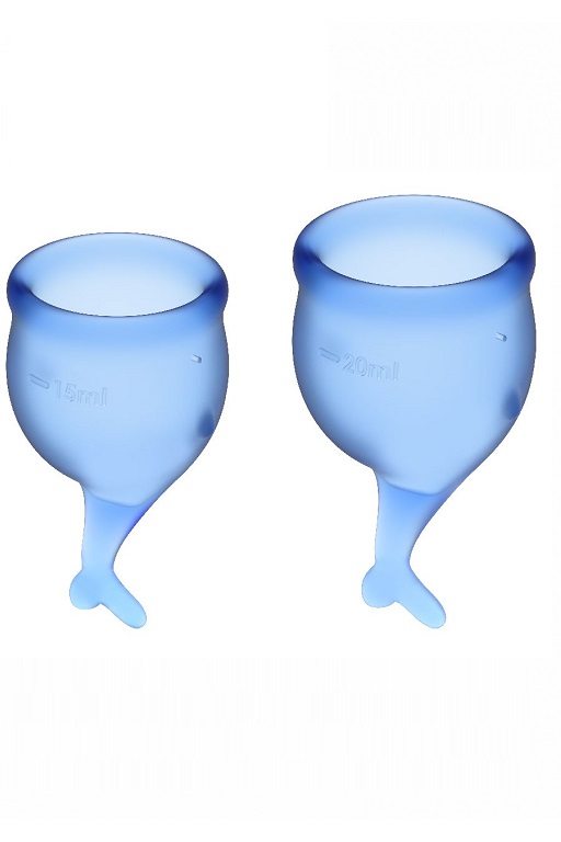 Набор менструальных чаш Satisfyer Feel secure Menstrual Cup (dark blue)