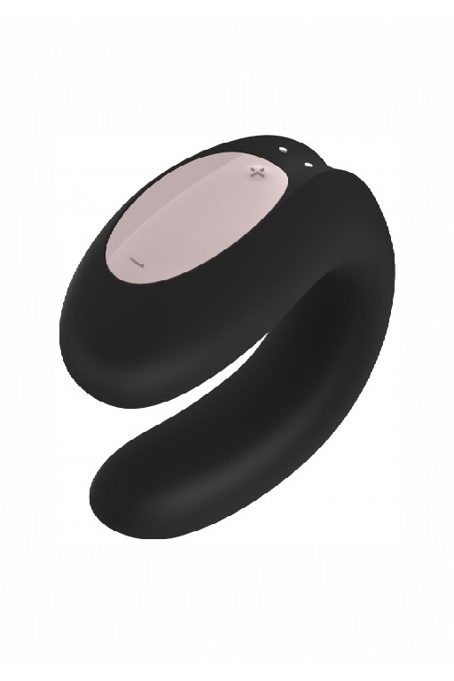 Парный вибратор Satisfyer Double Joy с возможностью управления через приложение (черный)