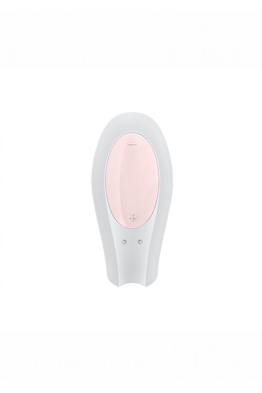 Парный вибратор Satisfyer Double Joy с возможностью управления через приложение (белый)