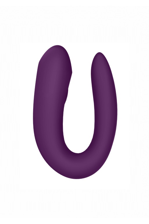 Парный вибратор Satisfyer Double Joy с возможностью управления через приложение (фиолетовый)