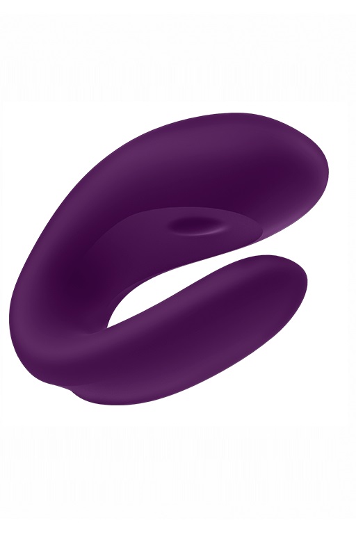 Парный вибратор Satisfyer Double Joy с возможностью управления через приложение (фиолетовый)