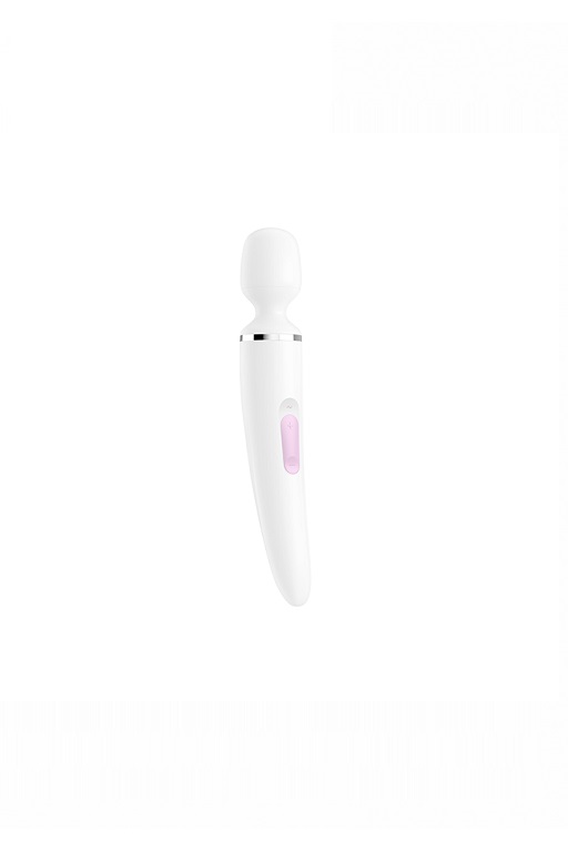 Универсальный вибромассажер Satisfyer Wand-er Woman (White/Chrome)
