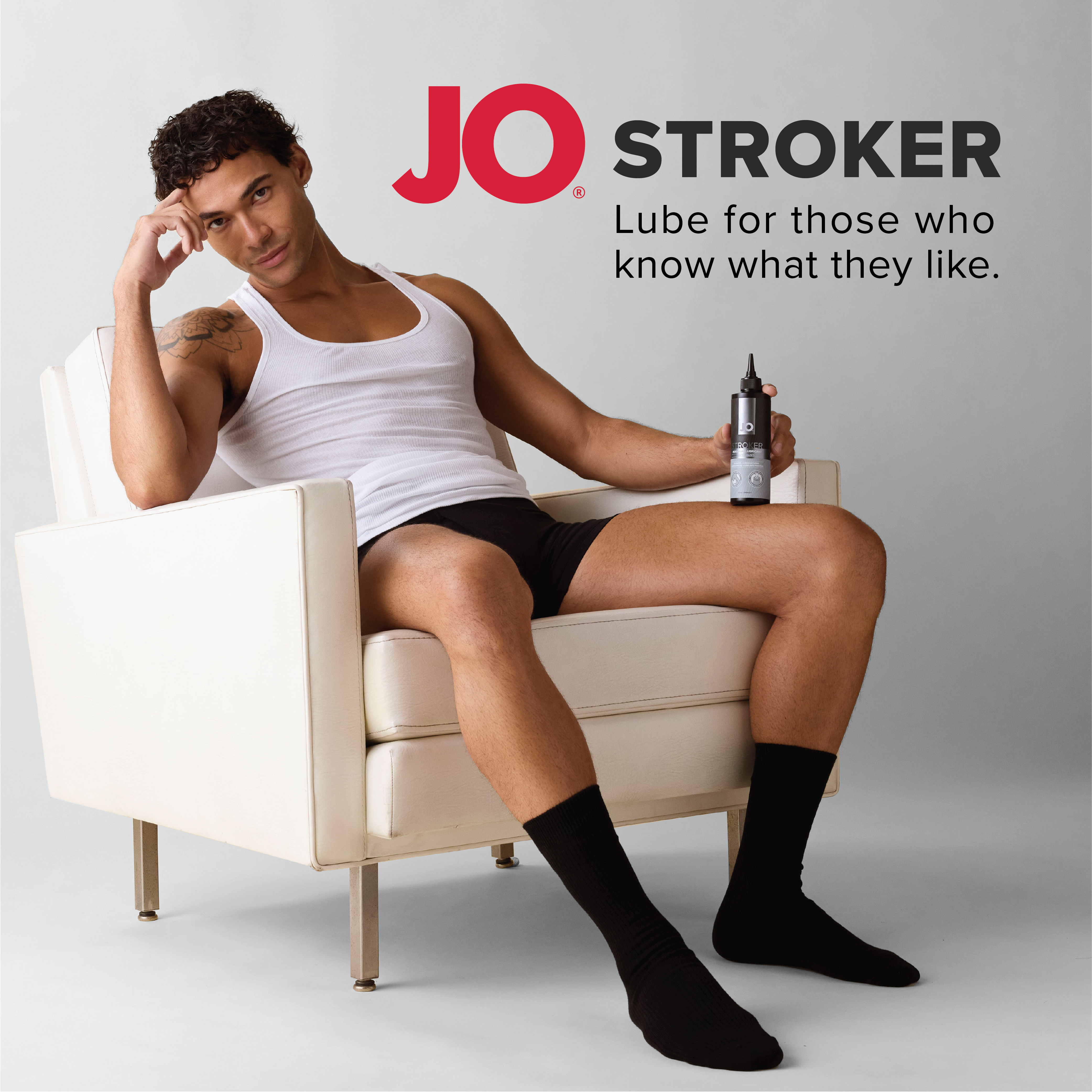 Гель на водной основе JO STROKER LUBE для мастурбаторов, 120мл.