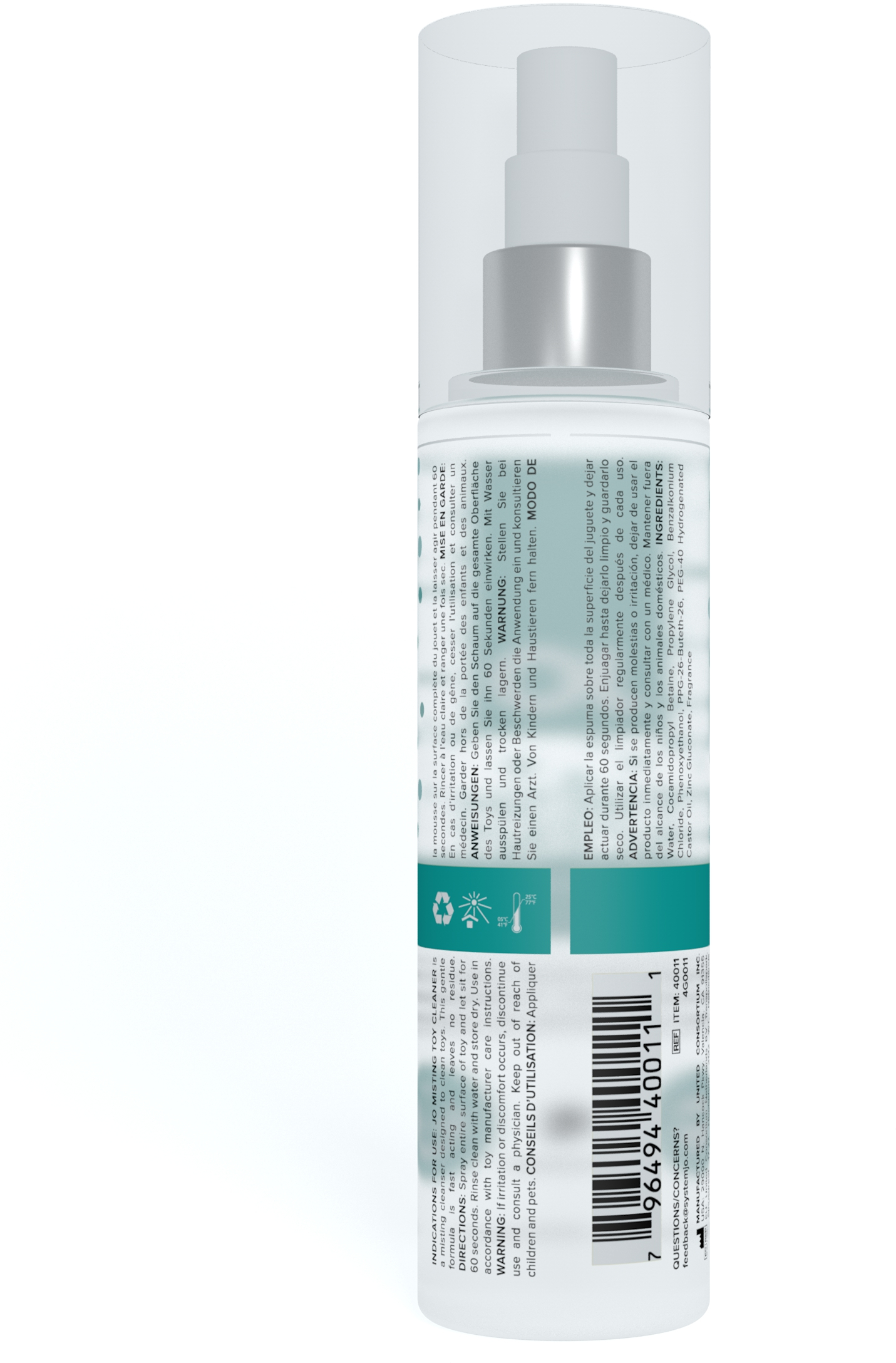 Чистящее средство для игрушек / JO Misting Toy Cleaner 60 мл.