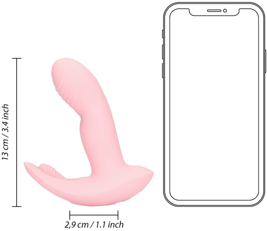 Вибромассажер Wearable Fingering Motion с пультом управления(розовый)