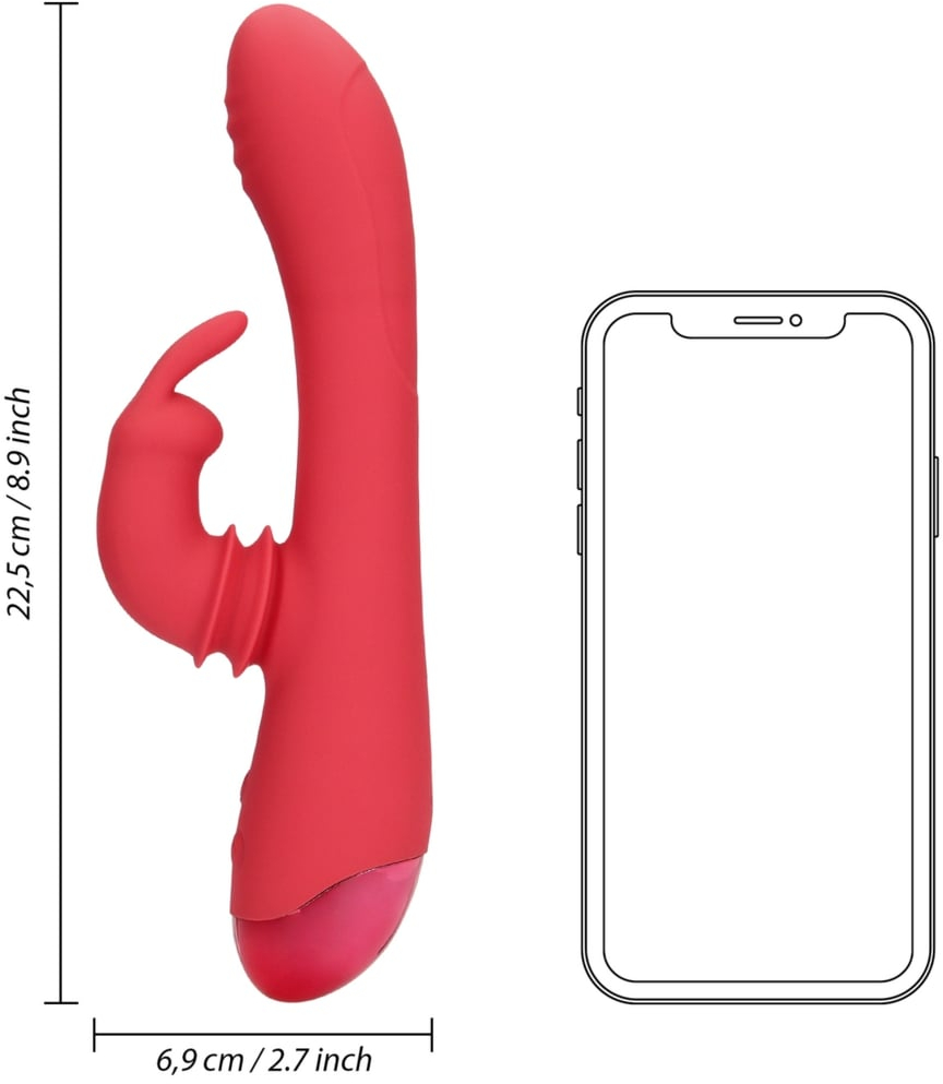 Вибратор-кролик Swinging Rabbit G-Spot Vibrator (красный)