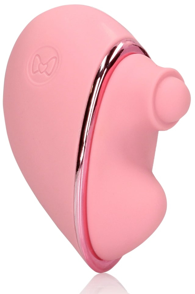 Вибратор-сердце с функцией пульсации Tapping Heart Vibrator (розовый)