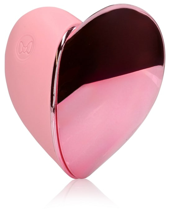 Вибратор-сердце с функцией пульсации Tapping Heart Vibrator (розовый)