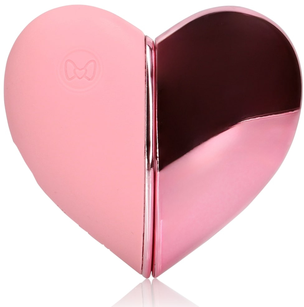 Вибратор-сердце с функцией пульсации Tapping Heart Vibrator (розовый)