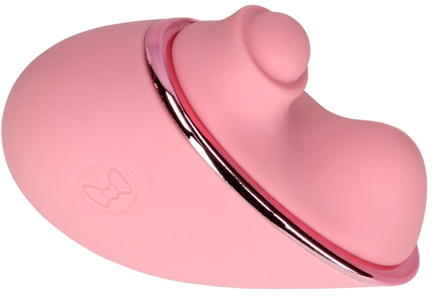 Вибратор-сердце с функцией пульсации Tapping Heart Vibrator (розовый)