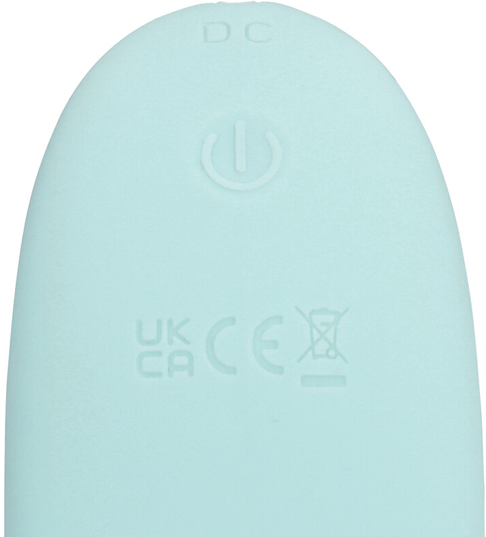 Вибратор «Три в одном» из жидкого силикона — Breezy Blue