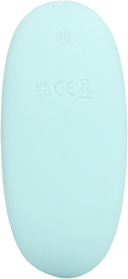 Вибратор «Три в одном» из жидкого силикона — Breezy Blue