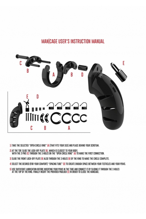 Мужской пояс верности Cock Cage  Model 04 Chastity 4.5"