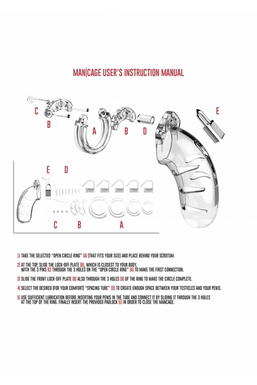 Мужской пояс верности Cock Cage  Model 06 Chastity 5.5"